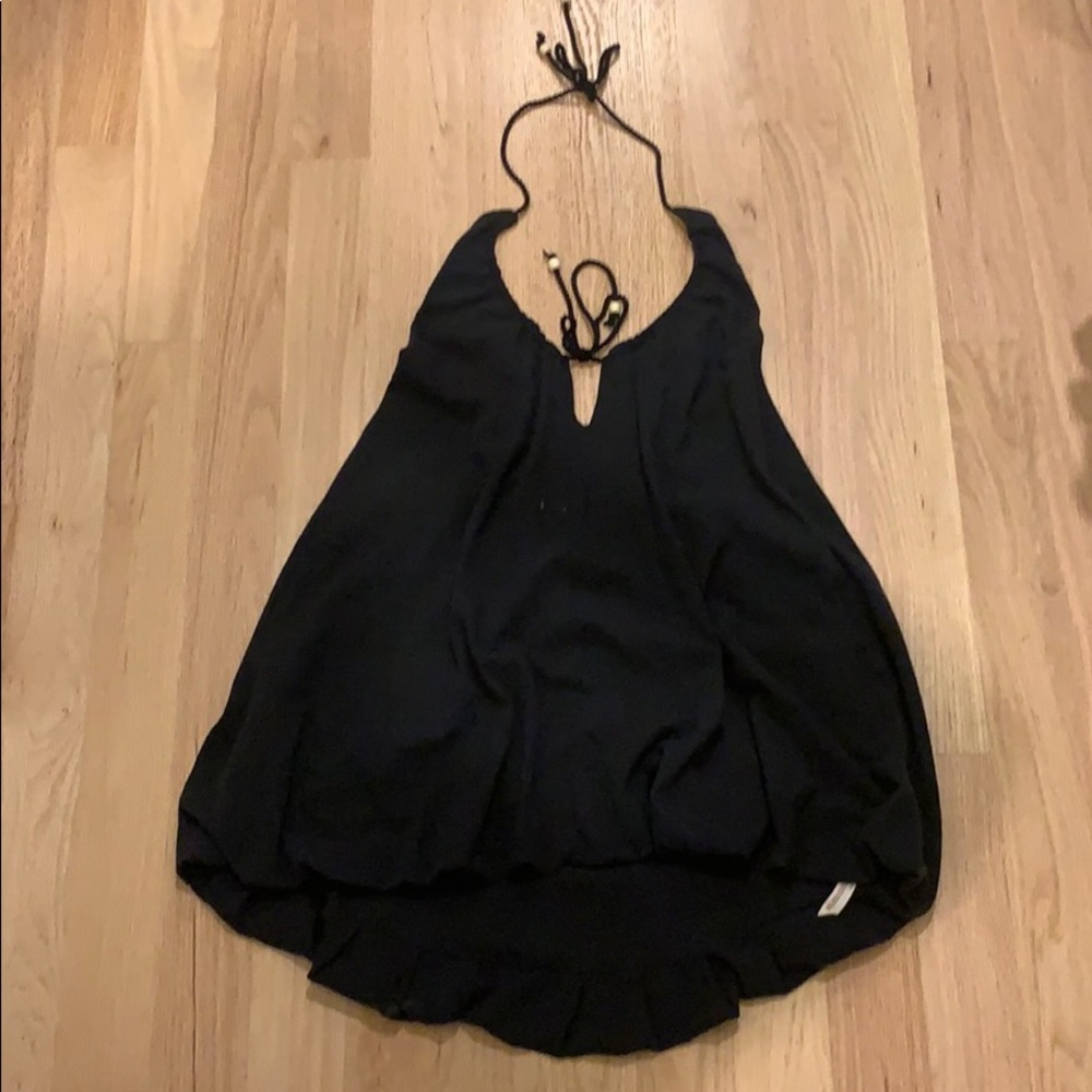Free People black dress with open back